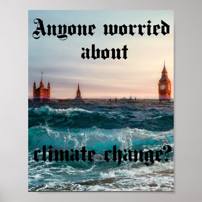 Anyone worried about climate change poster (Front)