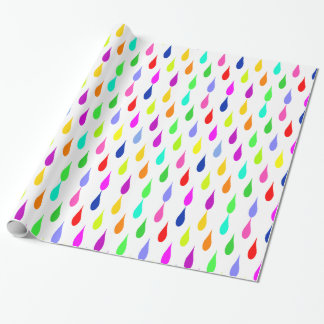 Anything But Grey Droplets Wrapping Paper