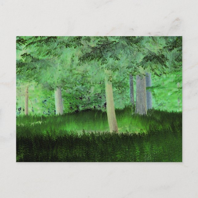 "Anything Could Happen" Magical Transformed Forest Postcard (Front)