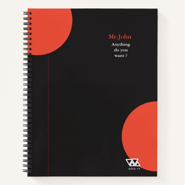 Anything Do You Want gift for Friends & Family Notebook (Front)