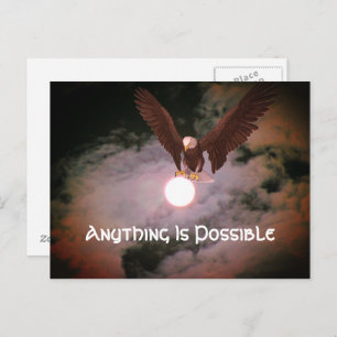Anything Is Possible Eagle Inspirational Postcard