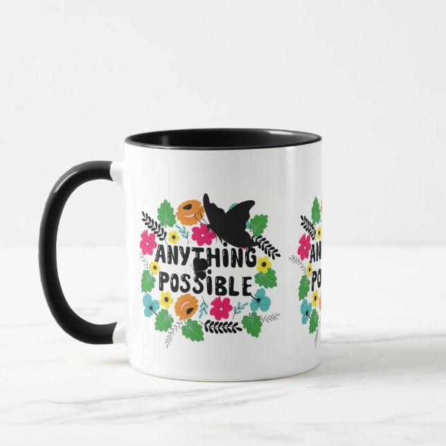 Anything is Possible Motivational Mug (Left)