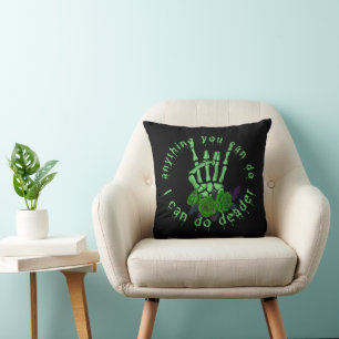 ANYTHING YOU CAN DO I CAN DO DEADER halloween  Throw Pillow