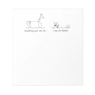 Anything You Can Do... Snorkelling Mule Notepad