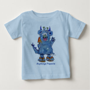 Anythings Popsicle Funny Monster Baby T Shirt