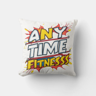  Anytime fitness - funny fitness quotes Throw Pillow