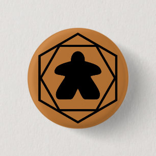 Anytime Meeple Black Art Pin