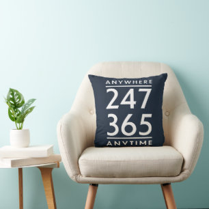 Anywhere, Anytime Throw Pillow
