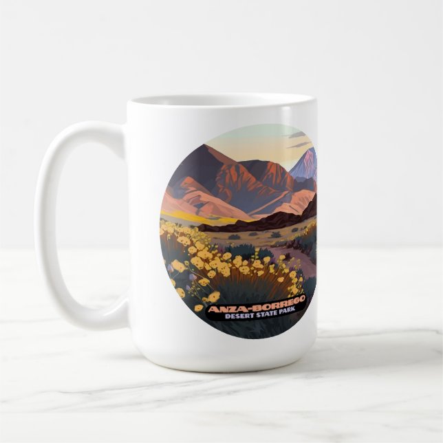 Anza Borrego Desert State Park California Coffee Mug (Left)