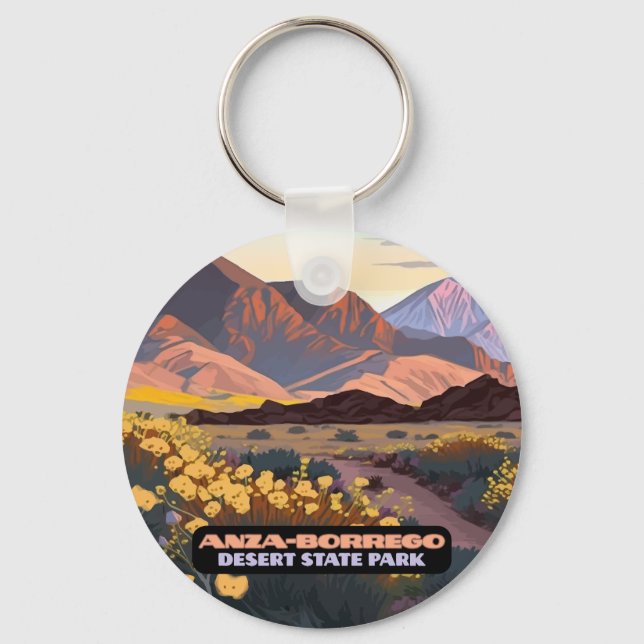 Anza Borrego Desert State Park California  Keychain (Front)