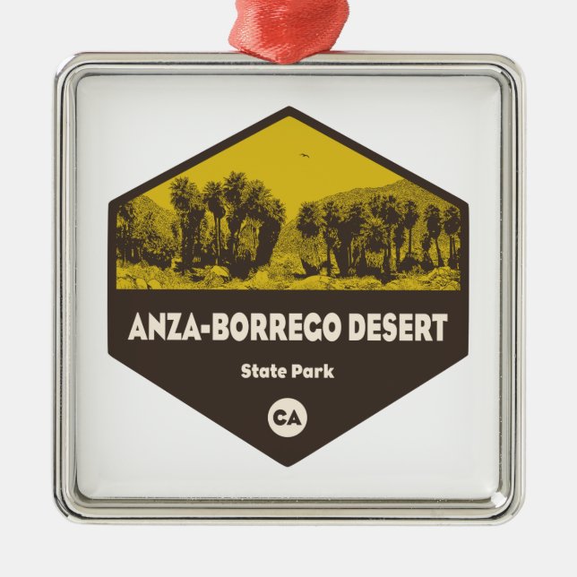 Anza-Borrego Desert State Park California Metal Ornament (Front)