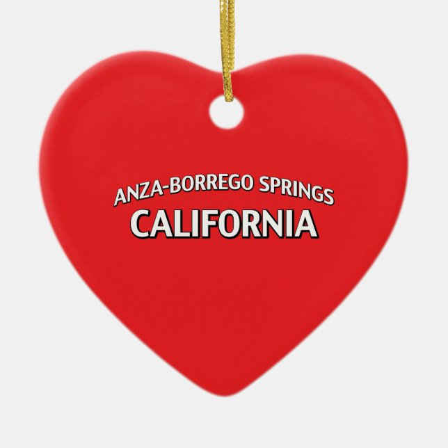 Anza-Borrego Springs California Ceramic Ornament (Front)