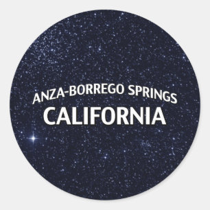 Anza-Borrego Springs California Classic Round Sticker