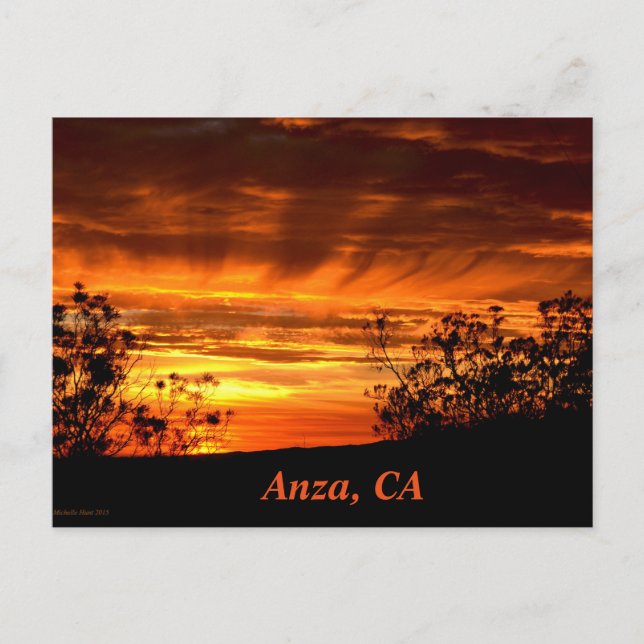 Anza, CA Postcard (Front)