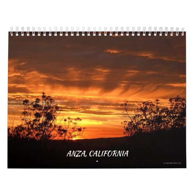 Anza, California Twelve Month Calendar (Cover)