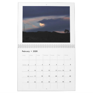 Anza, California Twelve Month Calendar