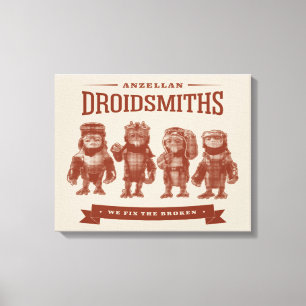 Anzellan Droidsmiths - We Fix The Broken Canvas Print
