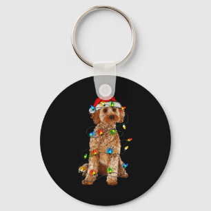 Ao Christmas Tree Light Pajama Dog Lover Xmas Funn Keychain