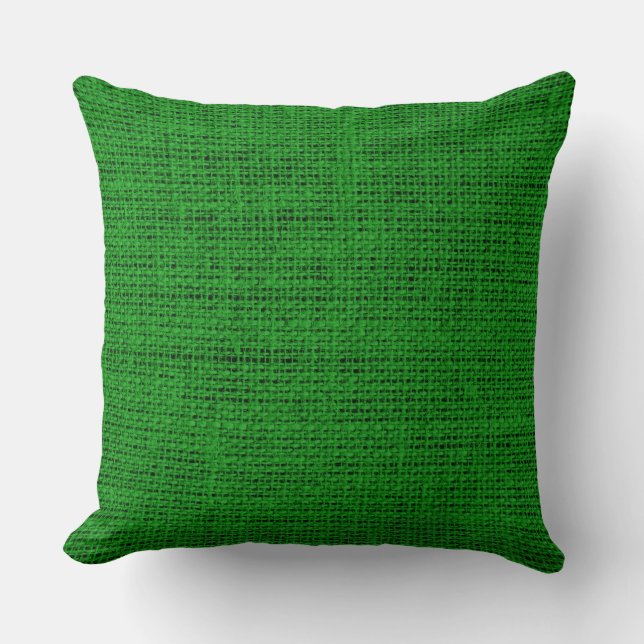 Ao (English) burlap linen background Throw Pillow (Front)
