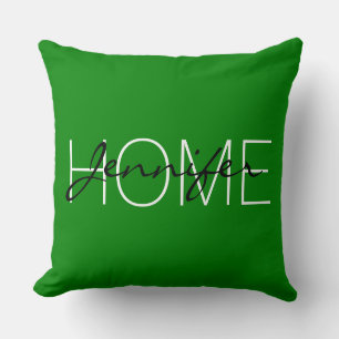 Ao (English) colour home monogram Throw Pillow