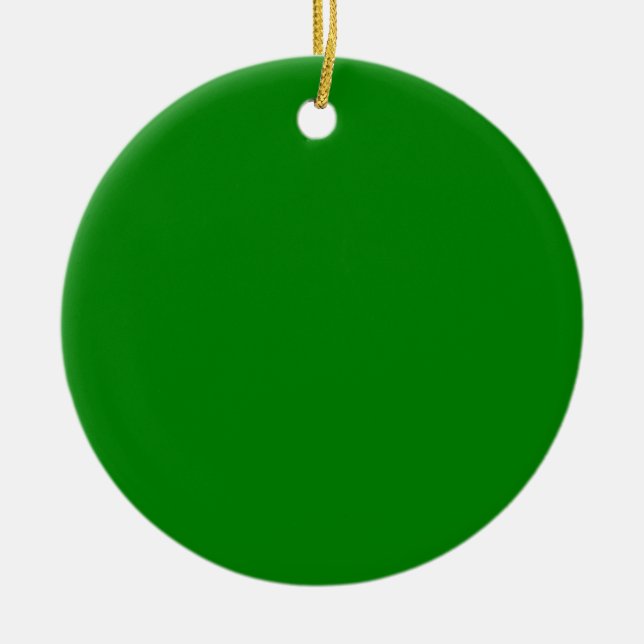Ao (English) (solid colour)  Ceramic Ornament (Front)