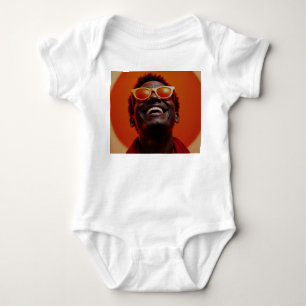 áo thun người đàn ông đeo kính baby bodysuit
