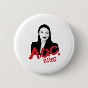 AOC 2020 2 INCH ROUND BUTTON