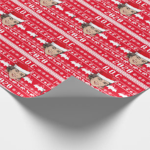 AOC 2020 Ugly Christmas Wrapping Paper