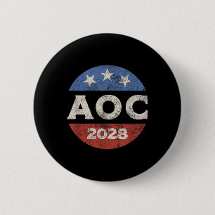 Aoc 2028 Election Retro 2 Inch Round Button