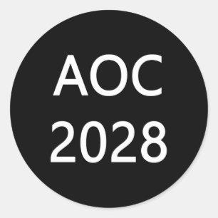 Aoc 2028 Long Sleeve Classic Round Sticker