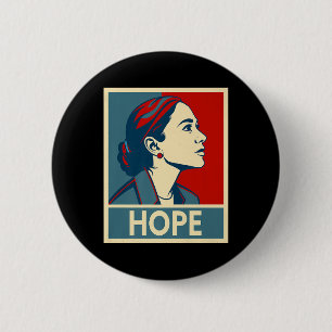 Aoc Alexandria Ocasio Cortez 2028 For President - 2 Inch Round Button