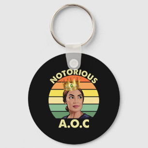 Aoc Alexandria Ocasio-cortez First Female Presiden Keychain
