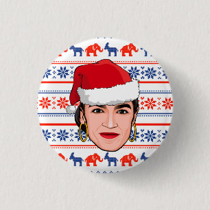 AOC Christmas 1 Inch Round Button
