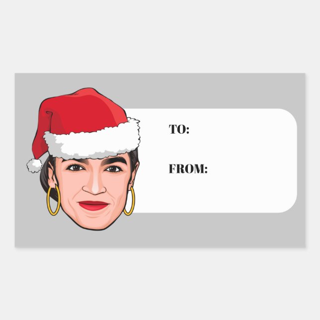 AOC Christmas Sticker (Front)