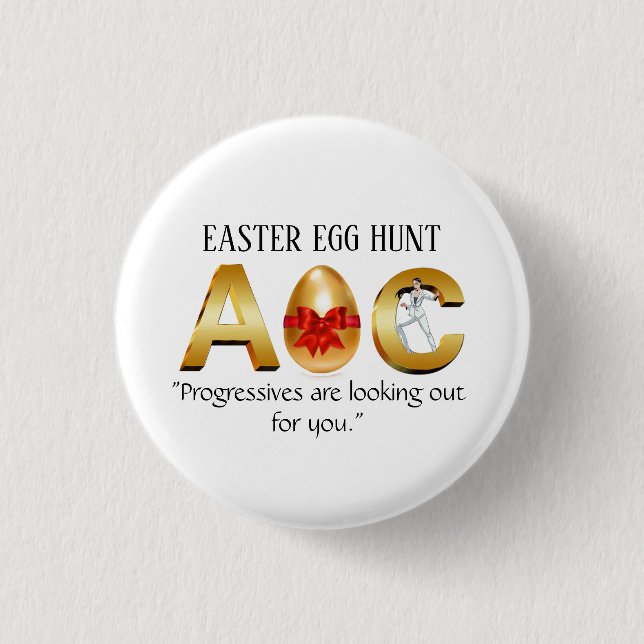 AOC Easter Egg Hunt 1 Inch Round Button (Front)