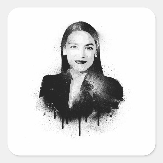 AOC Graffiti Art Square Sticker (Front)