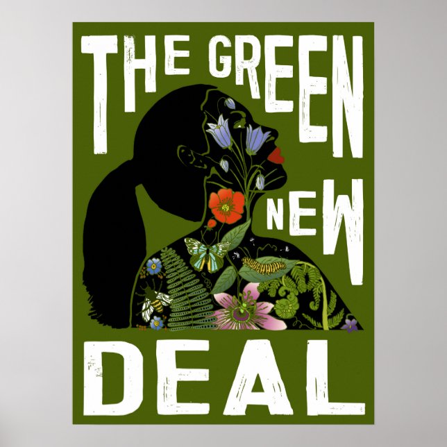 AOC - Green New Deal Poster (Front)