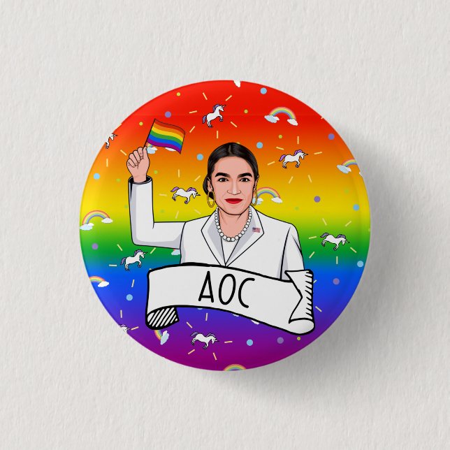 AOC Pride 1 Inch Round Button (Front)