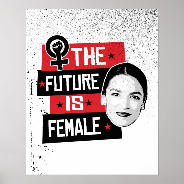 AOC The Future is Female Poster (Front)