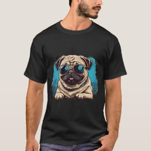✨ Stay Pawsitive with this cool pug design! ✨ T-Shirt