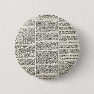 AOGG NEWSPAPER WORDS GRUNGE STORY BACKGROUNDS WALL 2 INCH ROUND BUTTON