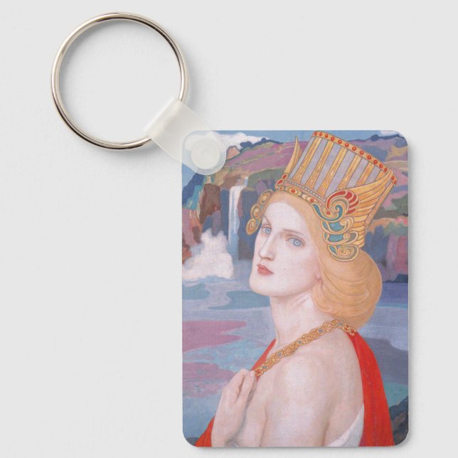 Aoife, c. 1914 by John Duncan Keychain (Front)