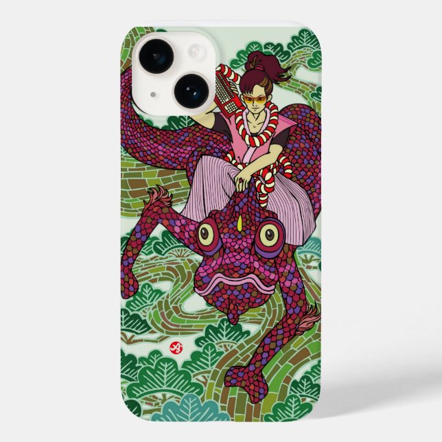 Aokimono. Chameleon カメレオン Case-Mate iPhone Case (Back)