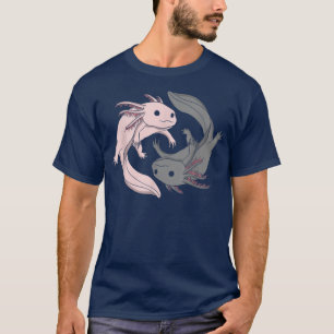 Aolotl Yin Yang Aolotls Amphibian Lover Cute  T-Shirt