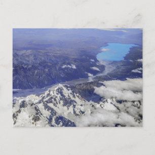 Aoraki Mount Cook and Lake Pukaki, New Zealand Postcard