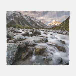 Aoraki Mt. Cook National Park   New Zealand Fleece Blanket