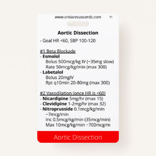 Aortic Dissection and Pulm Hemorrhage  Badge
