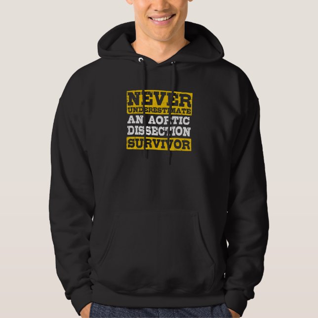 Aortic Dissection Survivor Recovery Get Well Hoodie (Front)