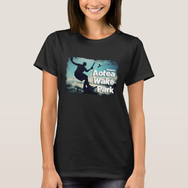 Aotea Wake Park Womens Tee2 T-Shirt (Front)