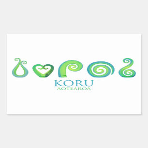 Aotearoa New Zealand Koru - Green Sticker